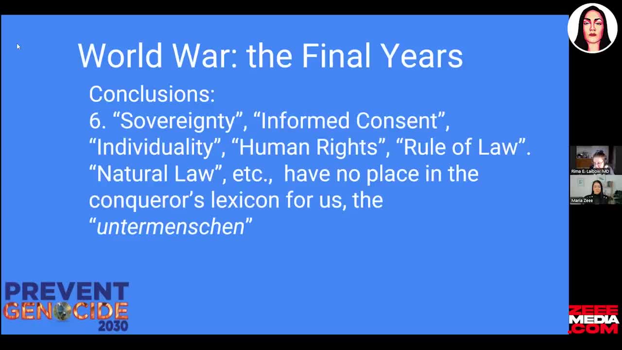 @ 01:32:27, Sovereignty, Informed Consent, Individuality, Human Rights, Rule of Law, Natural Law, etc., have no place in the conquerors lexicon for us, the untermenschen