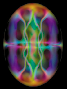 En solitons torus såsom man ser i ett kollapsande Bose-Einstein kondensat (Bild från NIST)